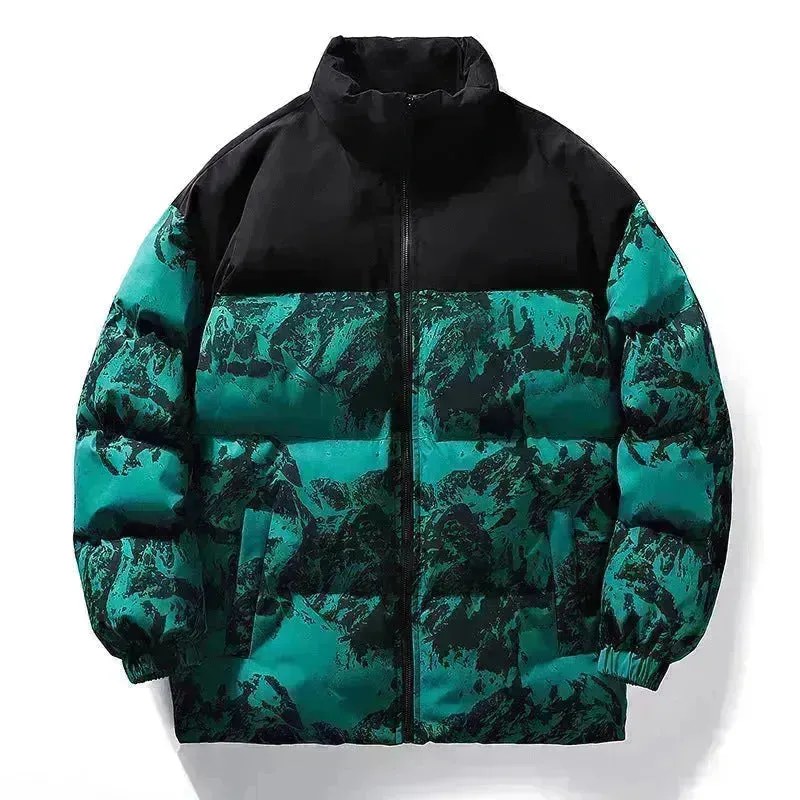 Autumn And Winter Casual Down Cotton-padded Puffer Jacket For Men