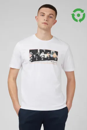 Ben Sherman - Scooter Vibes Print Tee White