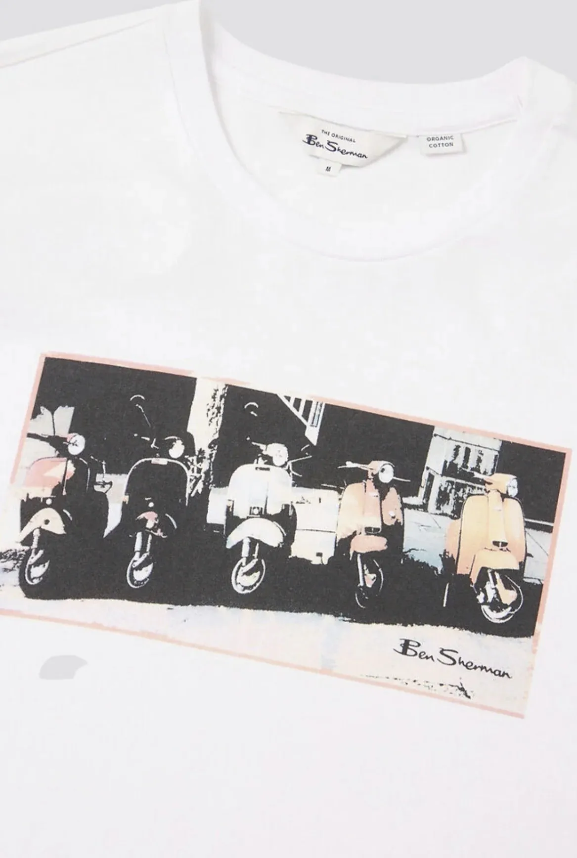 Ben Sherman - Scooter Vibes Print Tee White