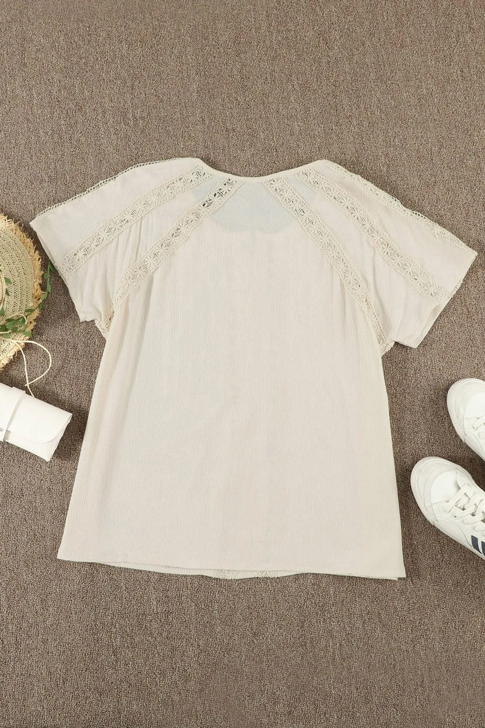 Casual Eyelet Jumpsuit