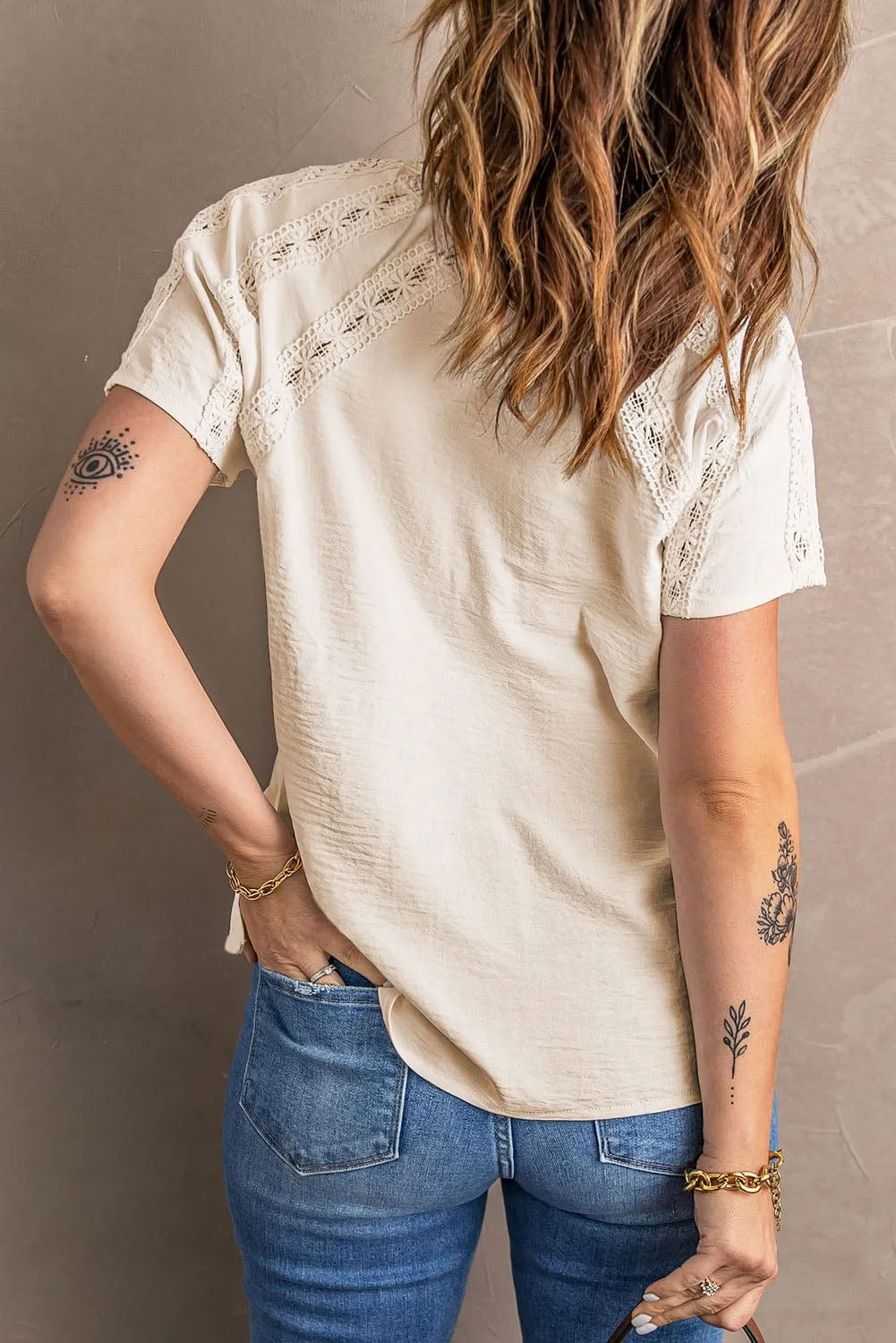 Casual Eyelet Jumpsuit