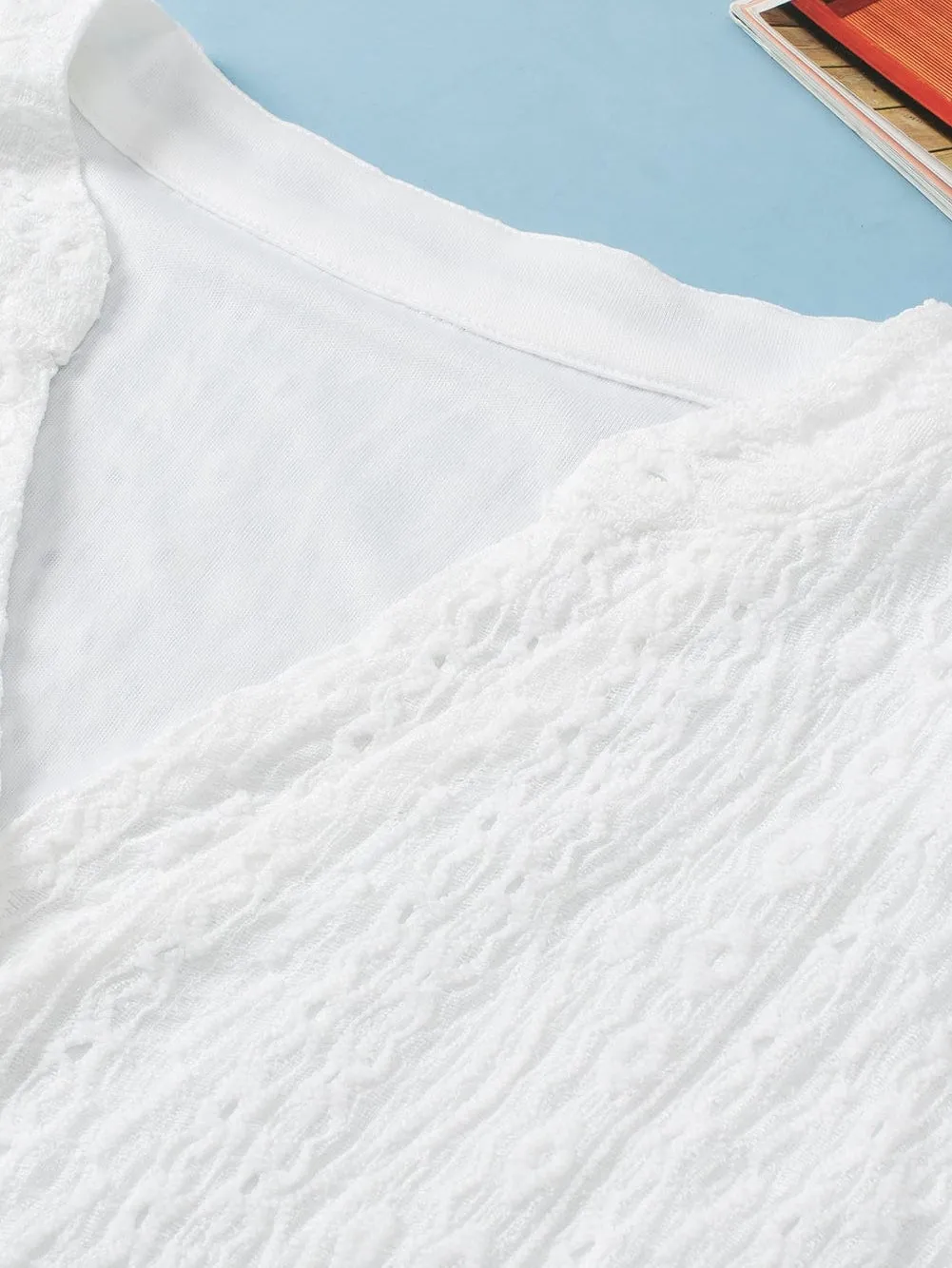 Casual Eyelet Jumpsuit