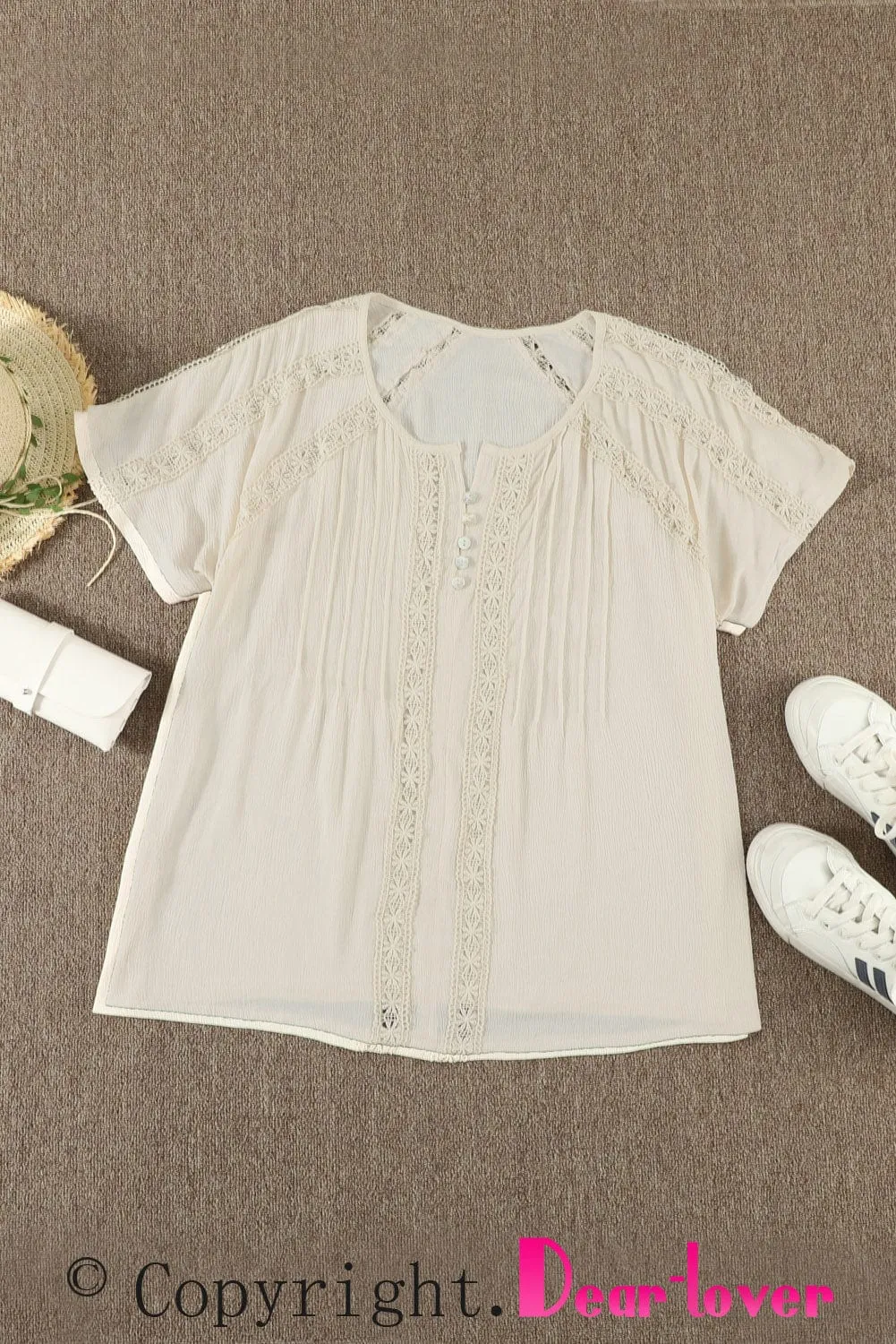 Casual Eyelet Jumpsuit
