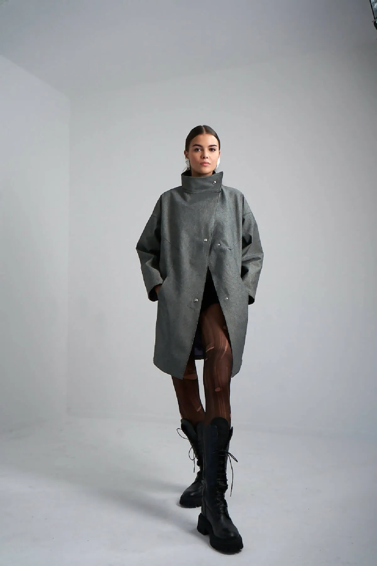 Denim Oversized Coat Vintage