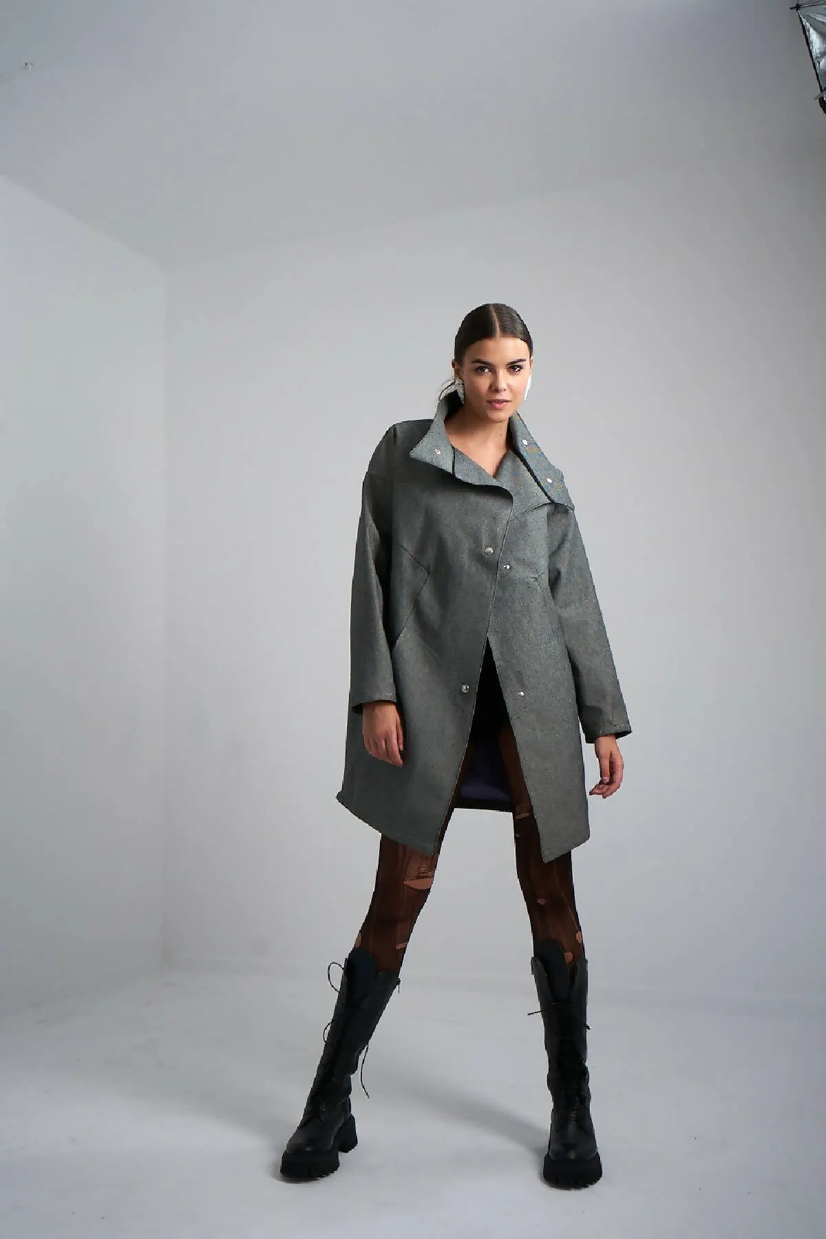 Denim Oversized Coat Vintage