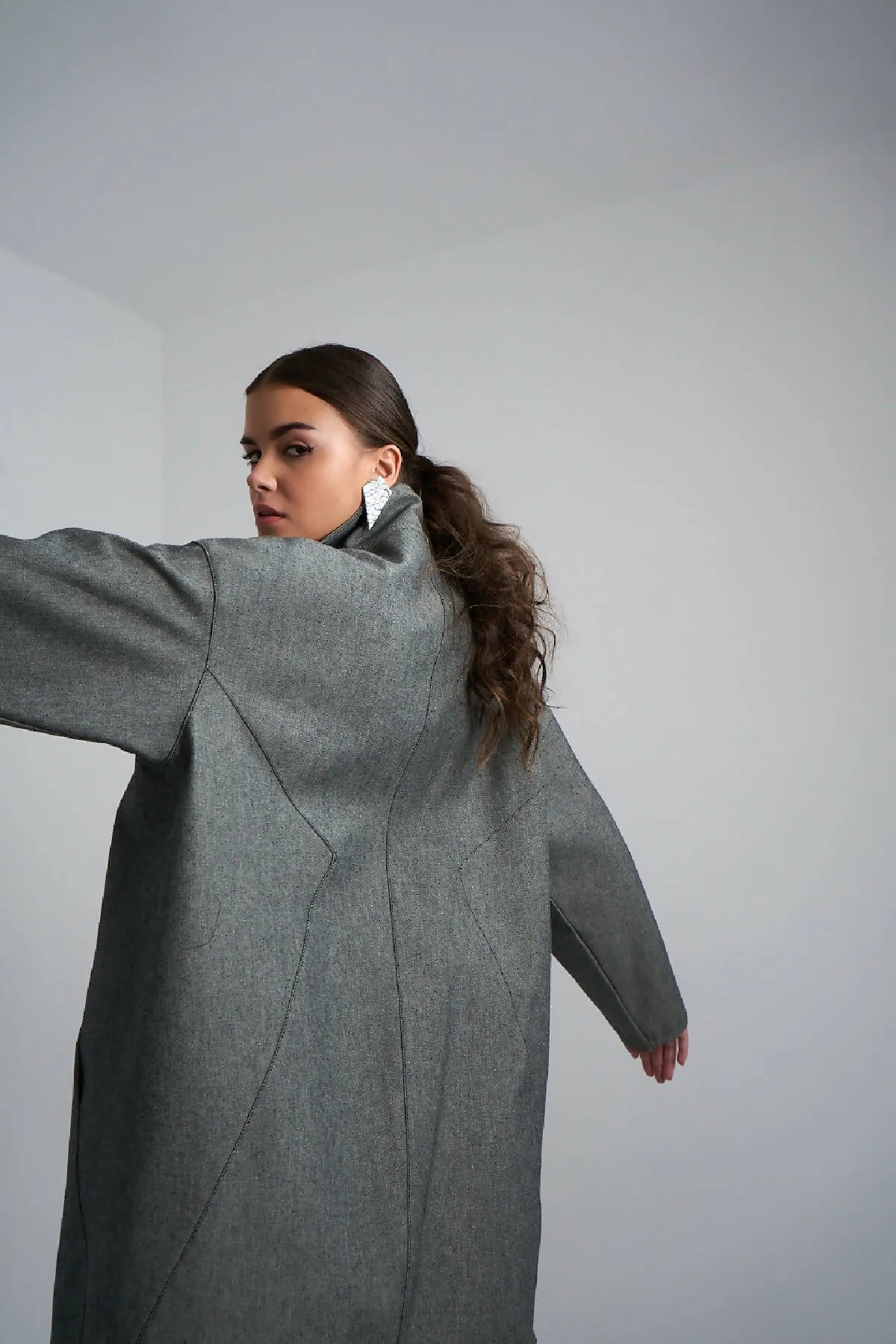 Denim Oversized Coat Vintage