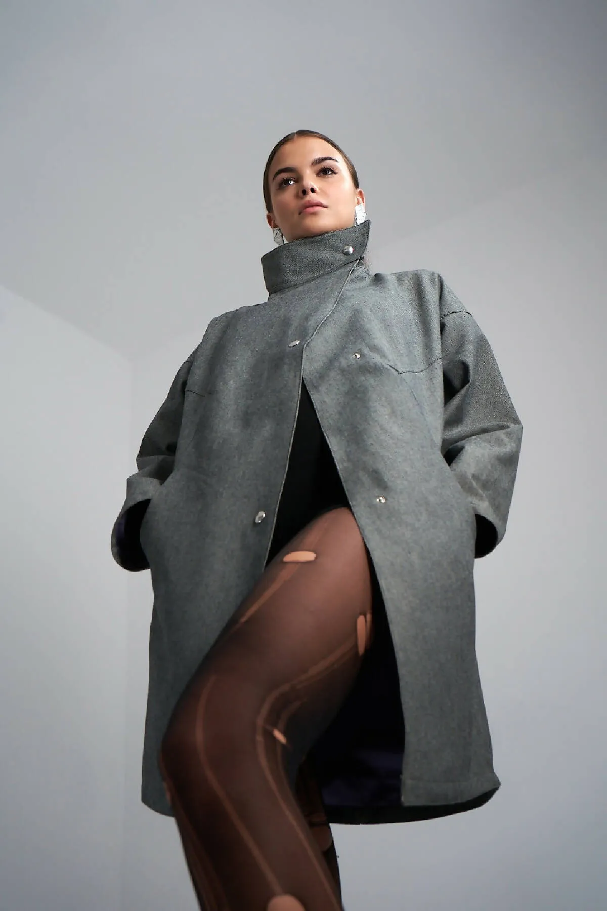 Denim Oversized Coat Vintage