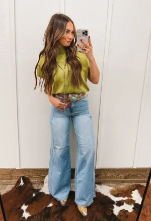 Denim Ways High Rise Super Wide Leg(P1698A)
