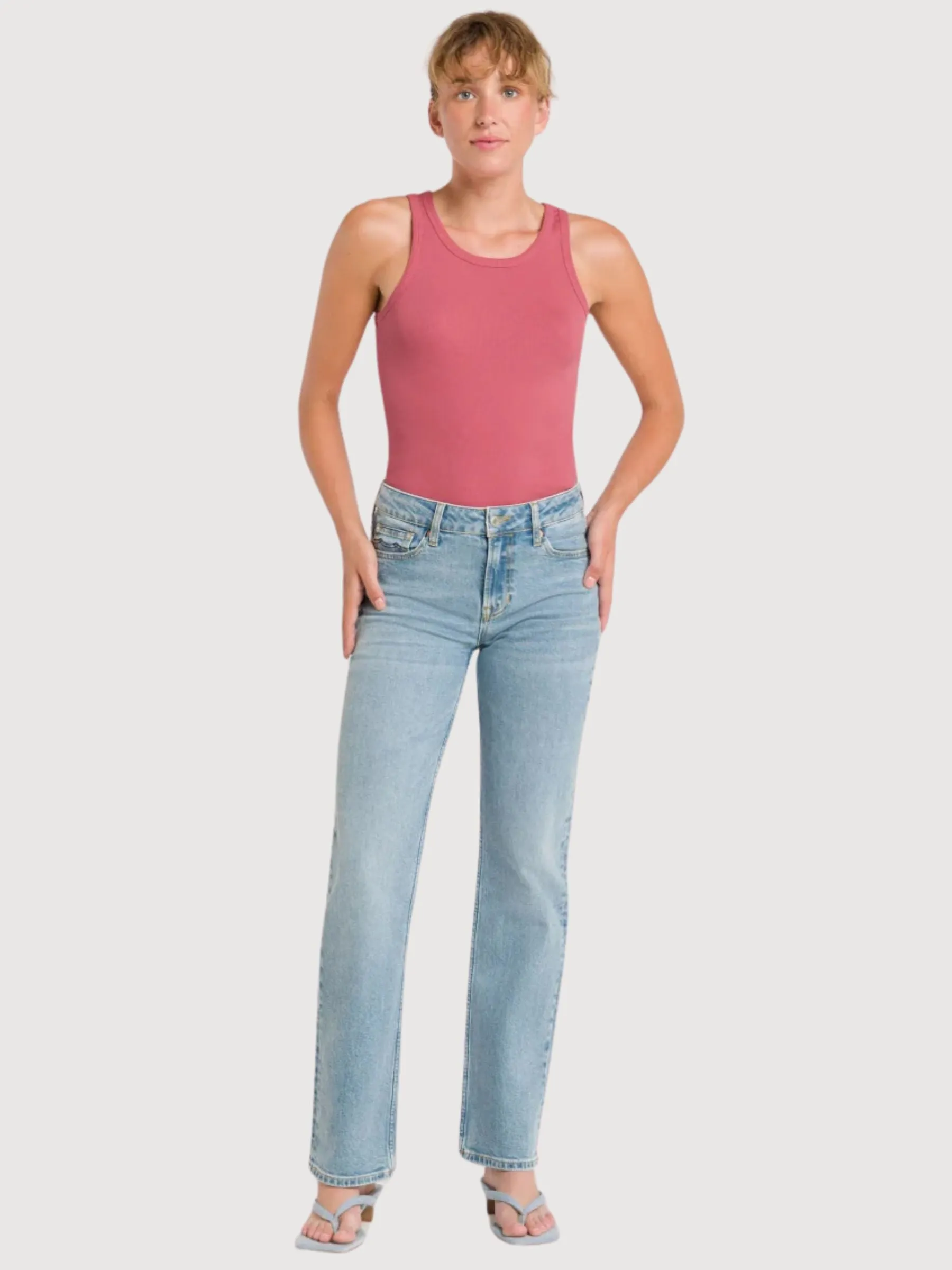 Emiko light Blue Jeans Organic Cotton Women | Kings of Indigo