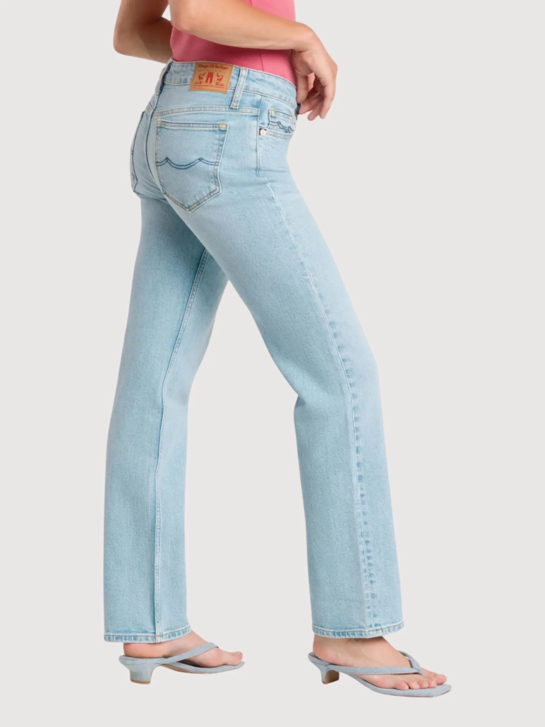 Emiko light Blue Jeans Organic Cotton Women | Kings of Indigo