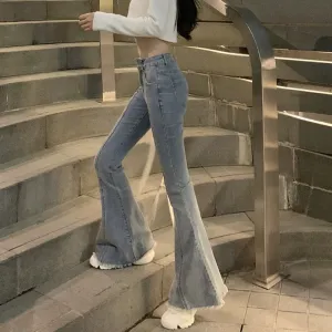 FashionSierra - High Waisted Trumpet Ladies Skinny Jeans