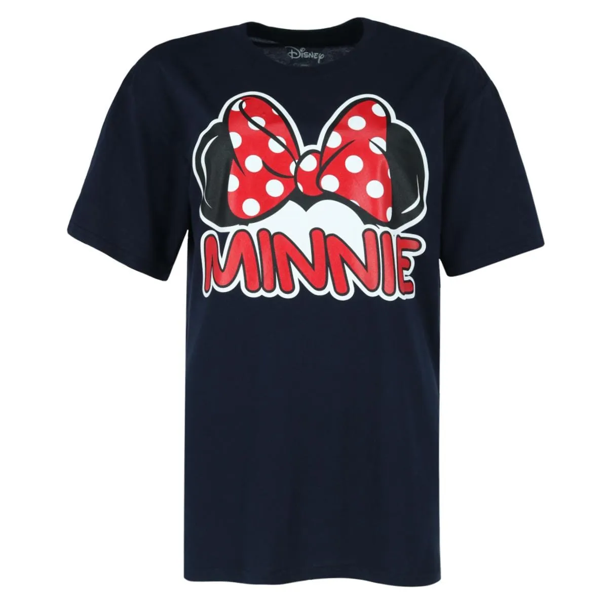 Jerry Leigh Women's Disney Minnie Mouse Ears Short Sleeve T-Shirt