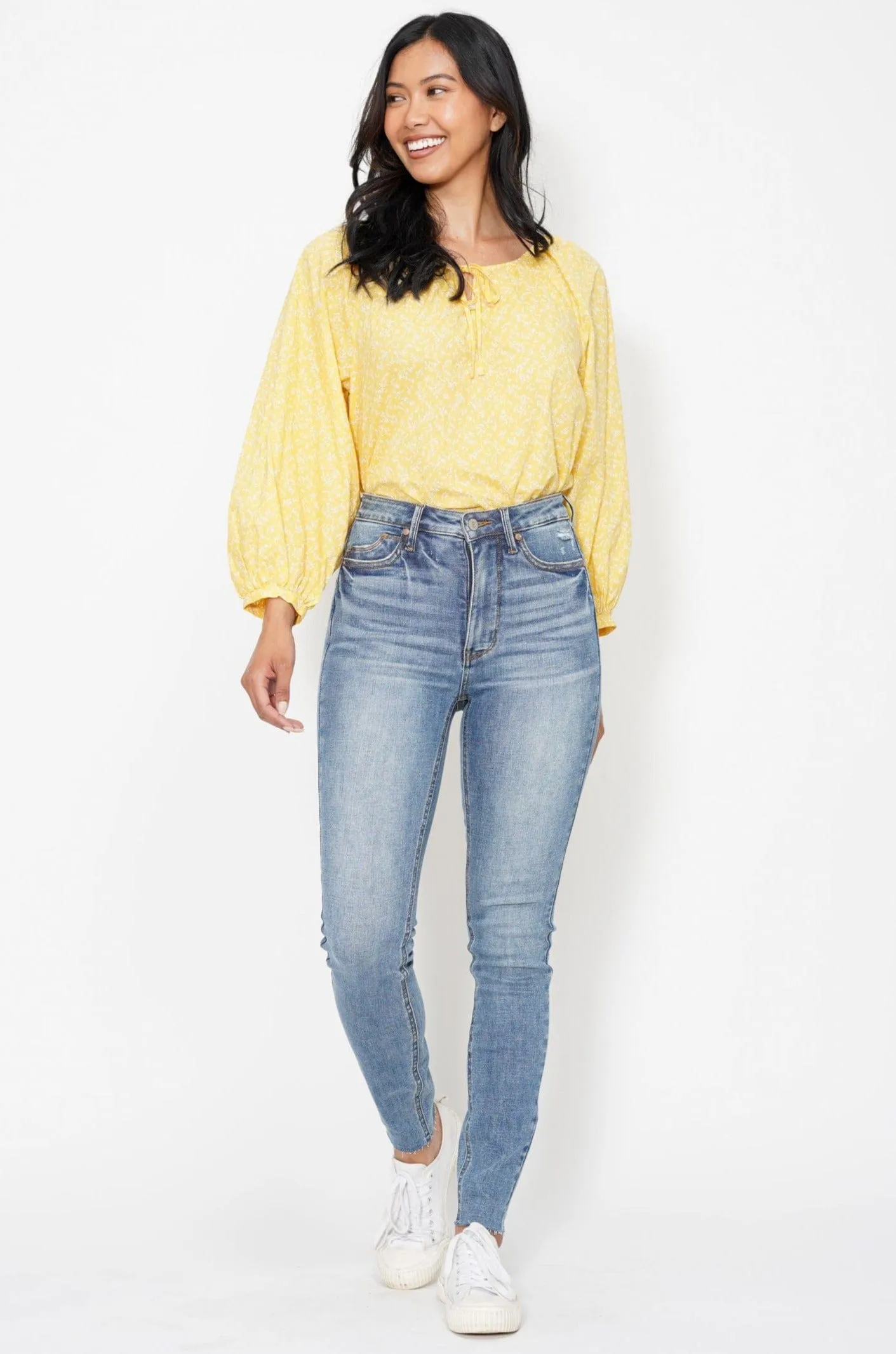 Judy Blue High Waist Tummy Control Vintage Shield Pockets Skinny Jeans