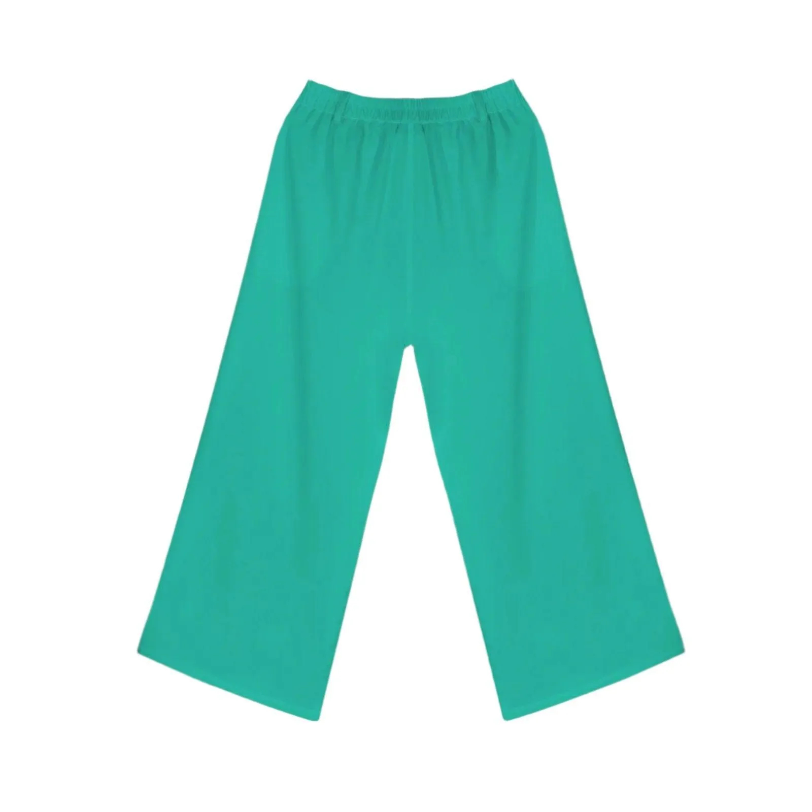 Kume Green High Rise Wide Leg Pants