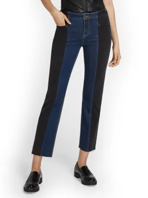 Lexi High-Waisted Colorblock Relaxed Jeans