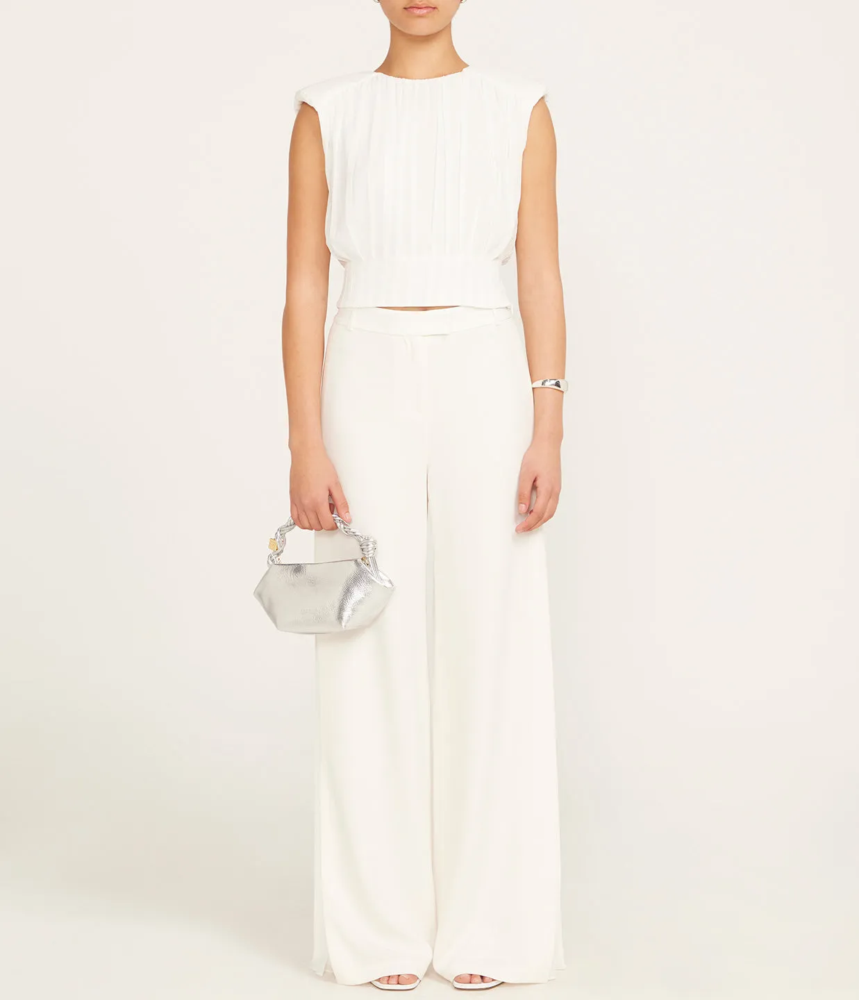 Matilda Crop Top in Ivory