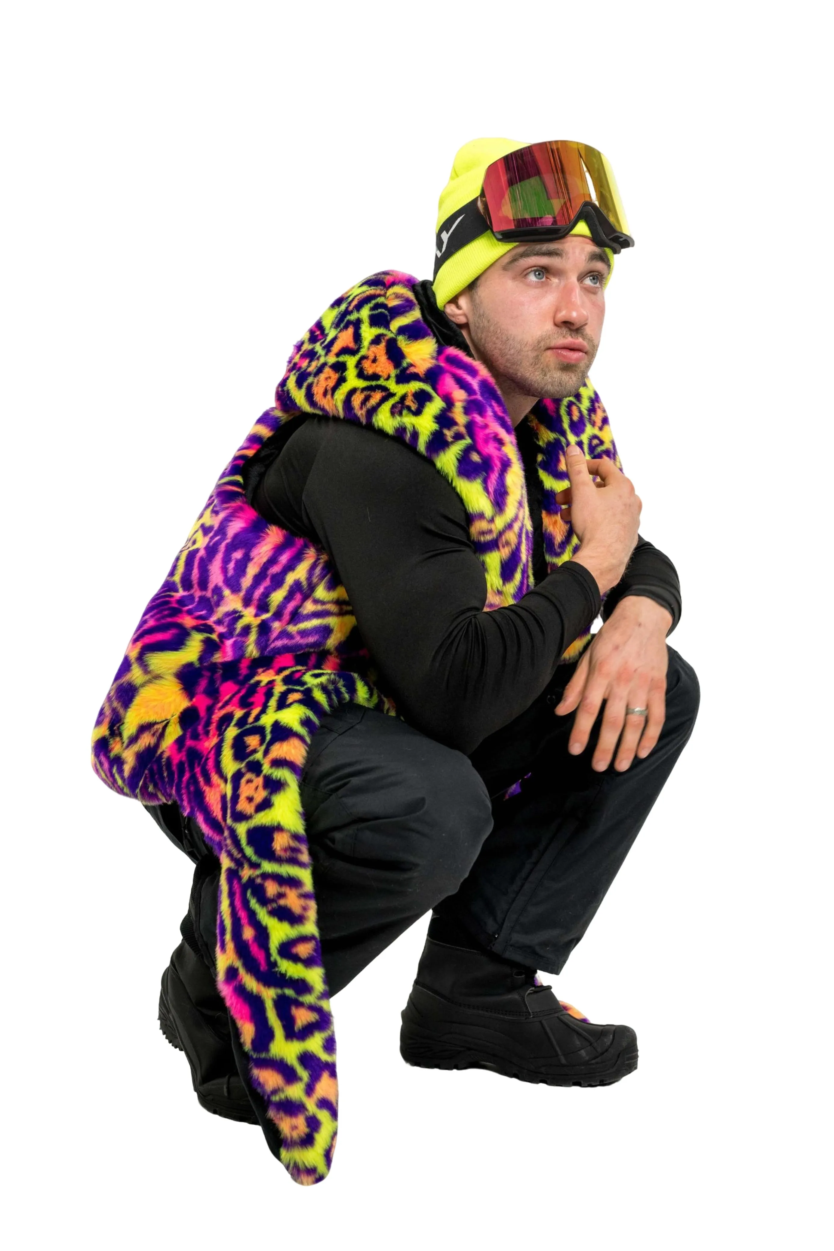 Men's Desert Warrior Vest in "Neon Cheetah"