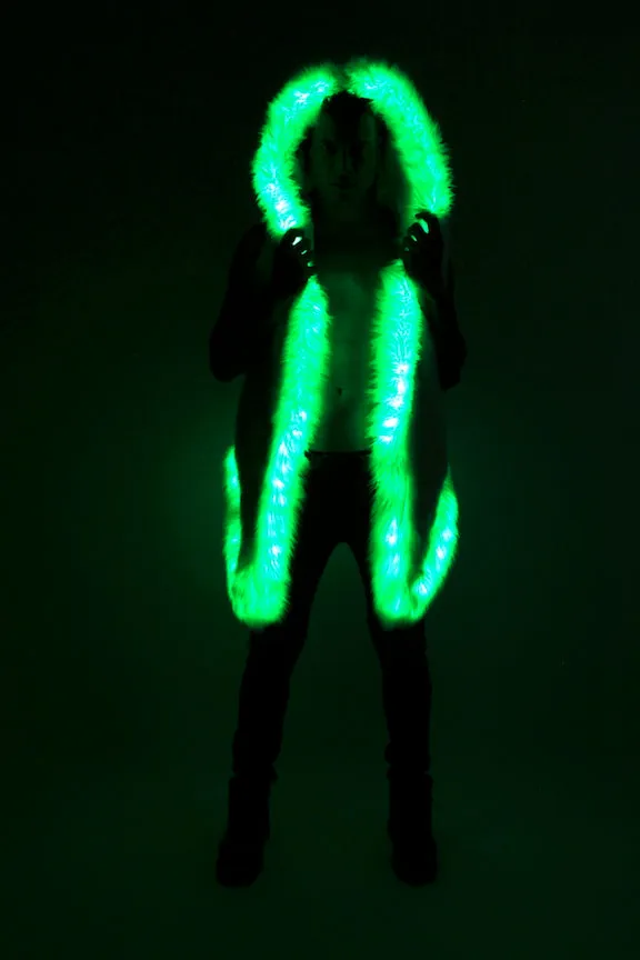 Men's LED Sequin Vest in "Purple Gold Rainbow"
