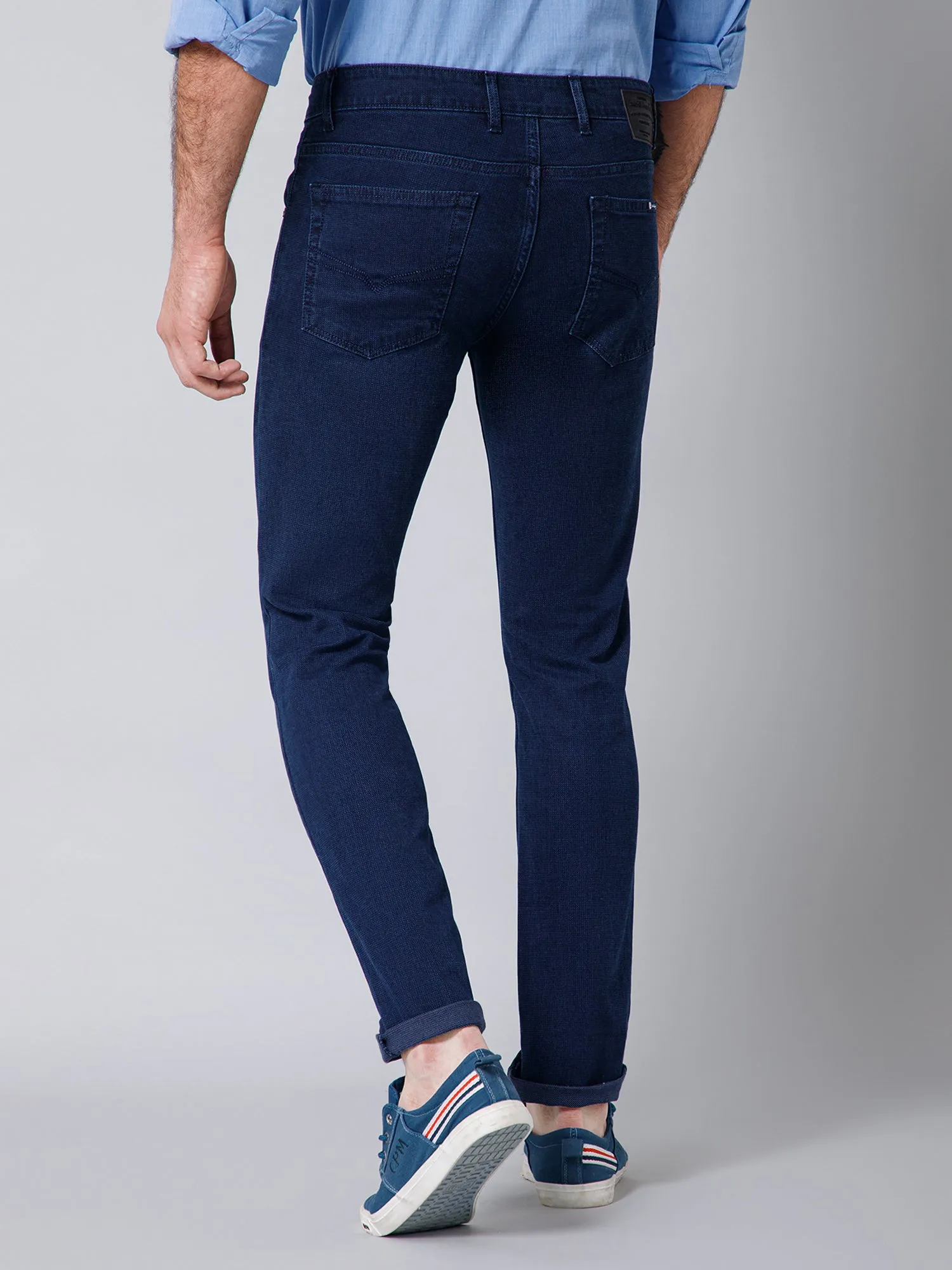 Men's Ultra Narrow fit No Fade Carbon Blue  Jeans
