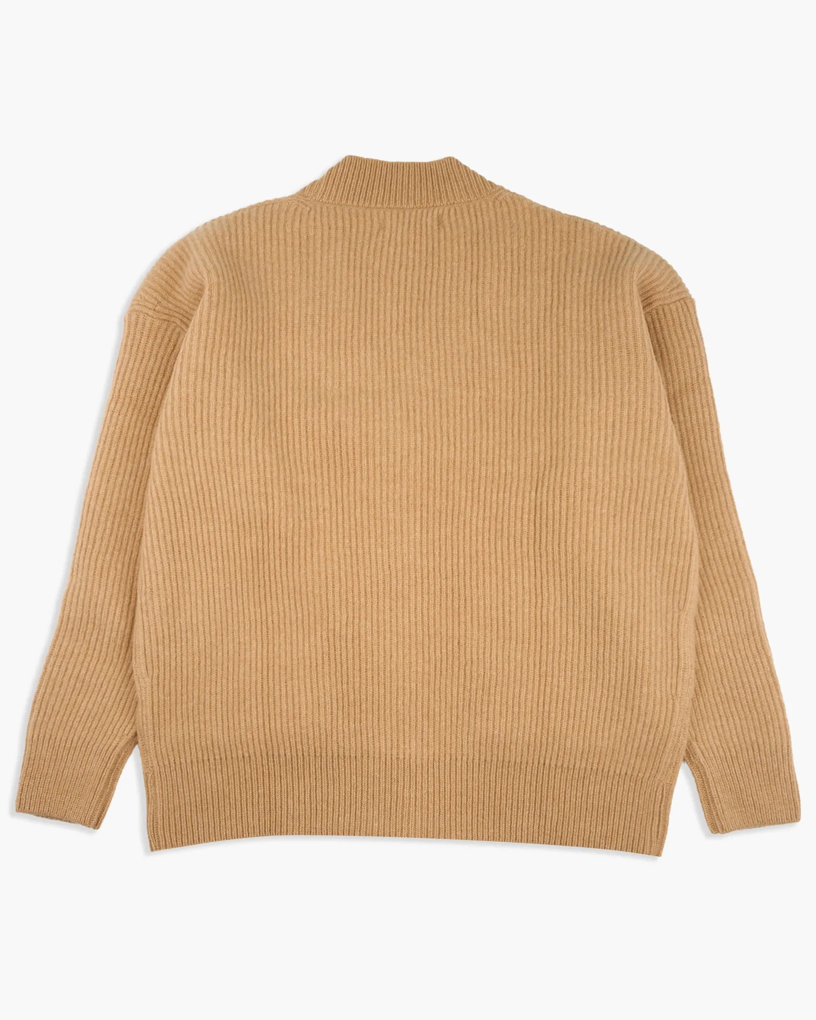 Merz B Schwanen Good Basics LOCG01 Merino Wool & Cashmere Oversized Cardigan - Toffee