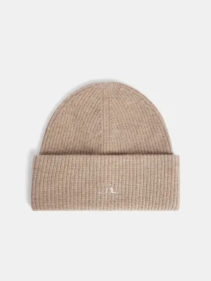 Monti Cashmere Blend Beanie / Tiger Brown