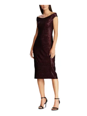 Ralph Lauren Women's Sequined Cocktail Sheath Dress