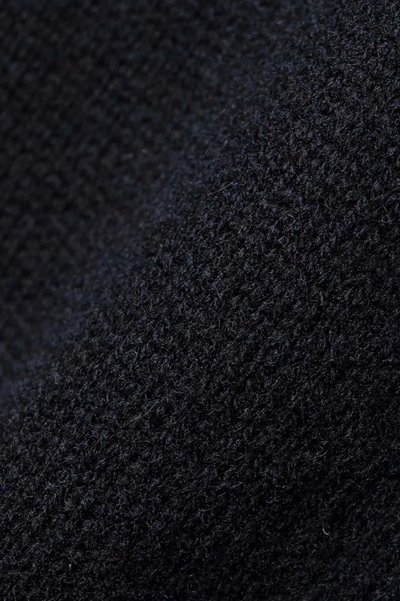 Ribbed Edge Sweater in Cashmere and Wool