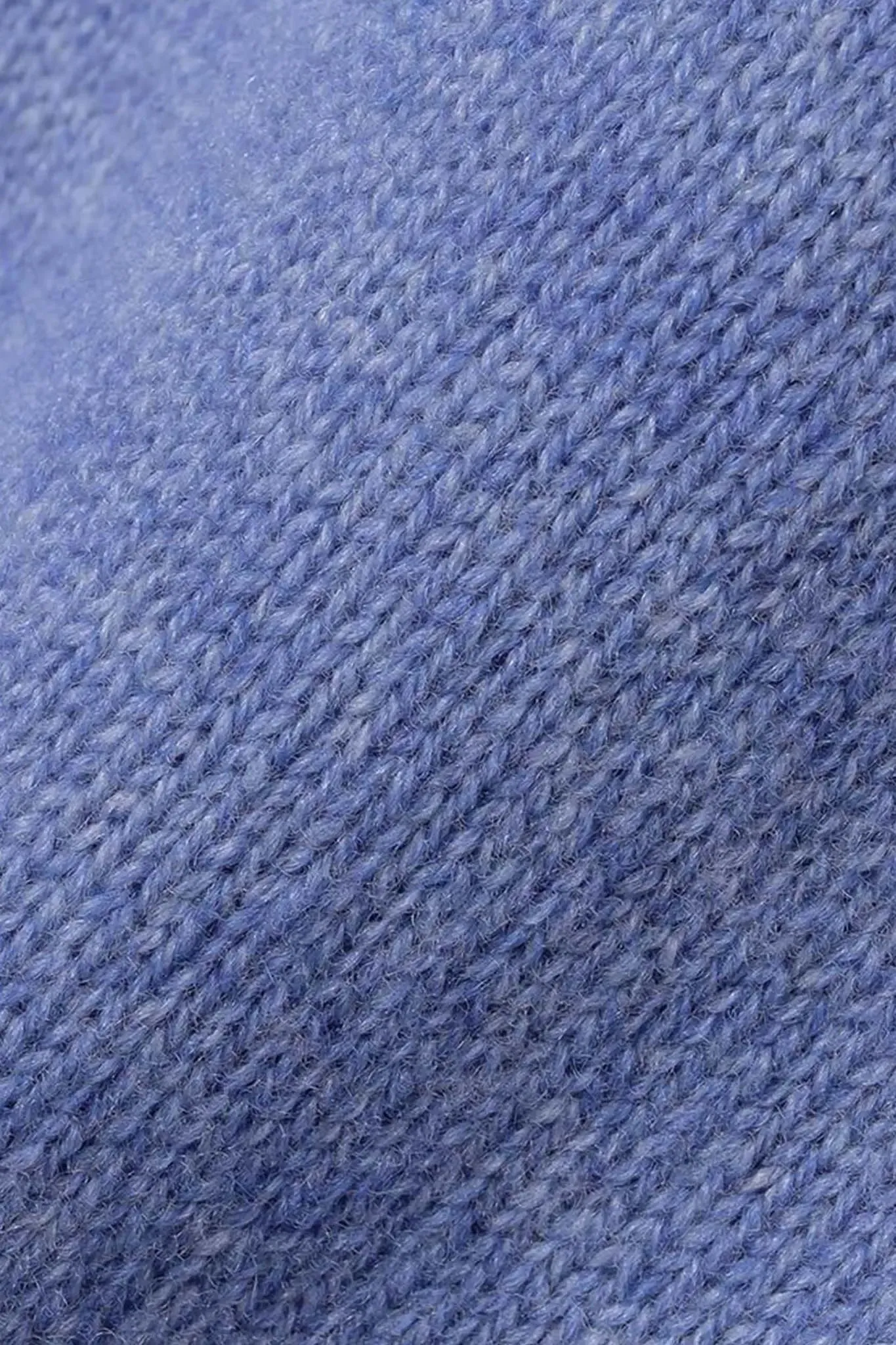 Ribbed Edge Sweater in Cashmere and Wool