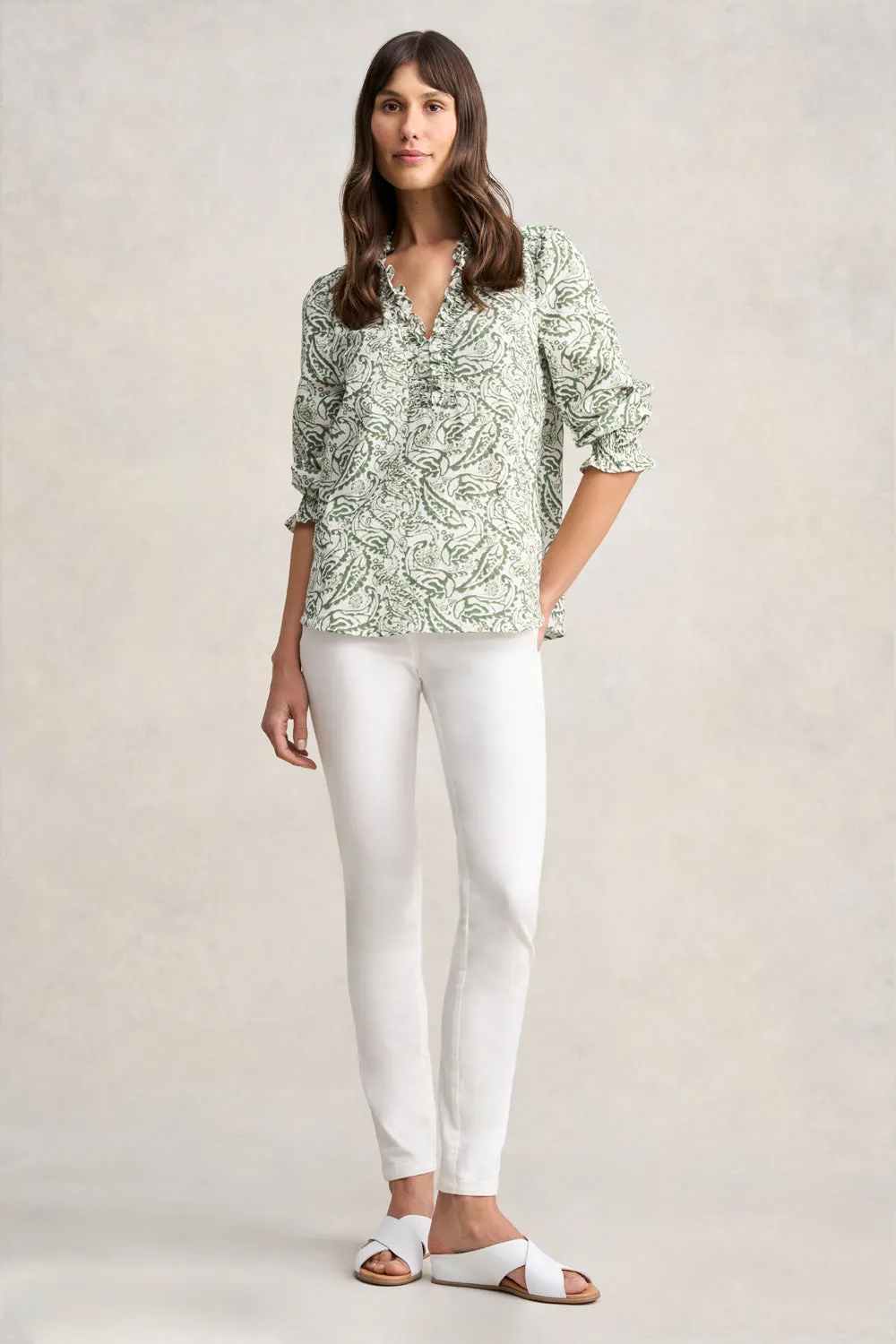 Ruffle Cotton Top