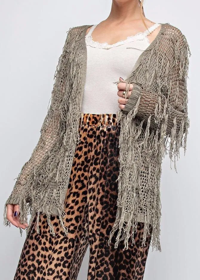 Sharon Fringed Cardigan
