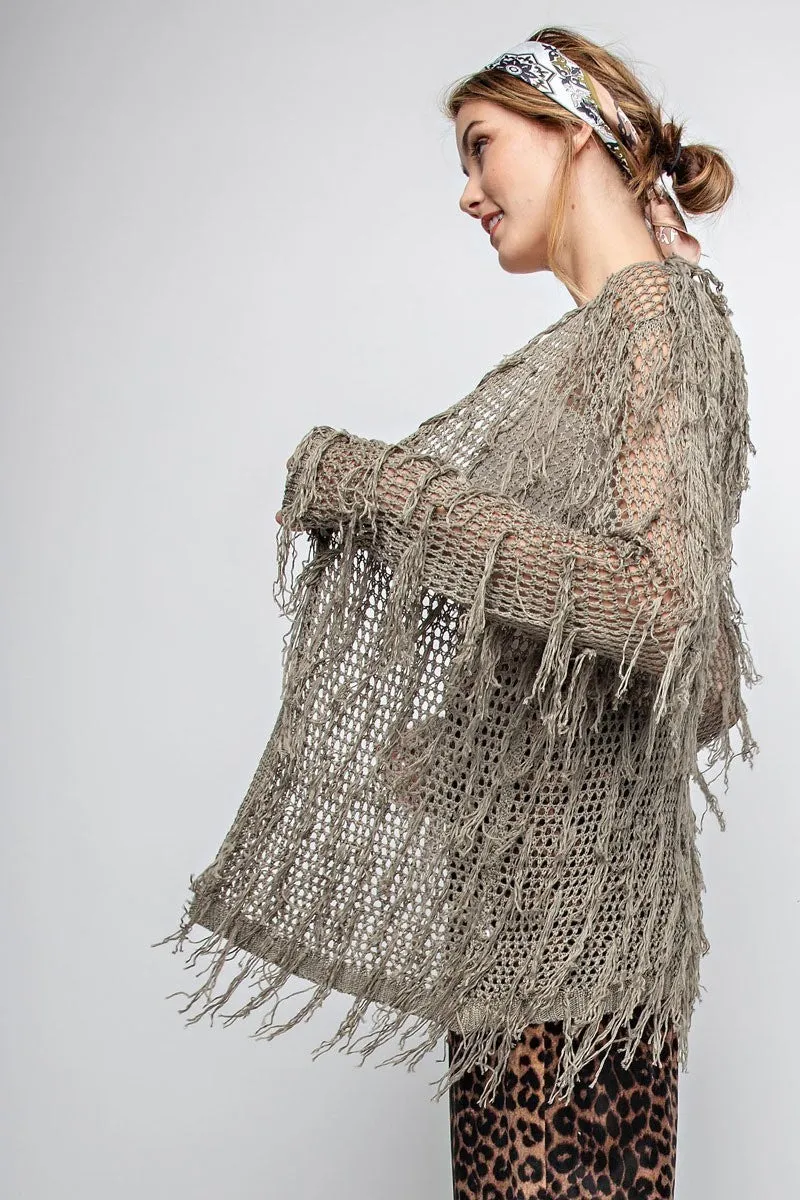 Sharon Fringed Cardigan
