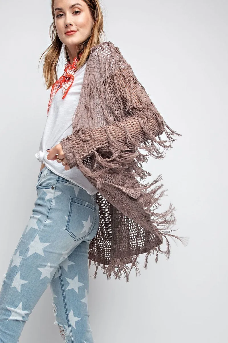 Sharon Fringed Cardigan