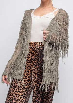 Sharon Fringed Cardigan