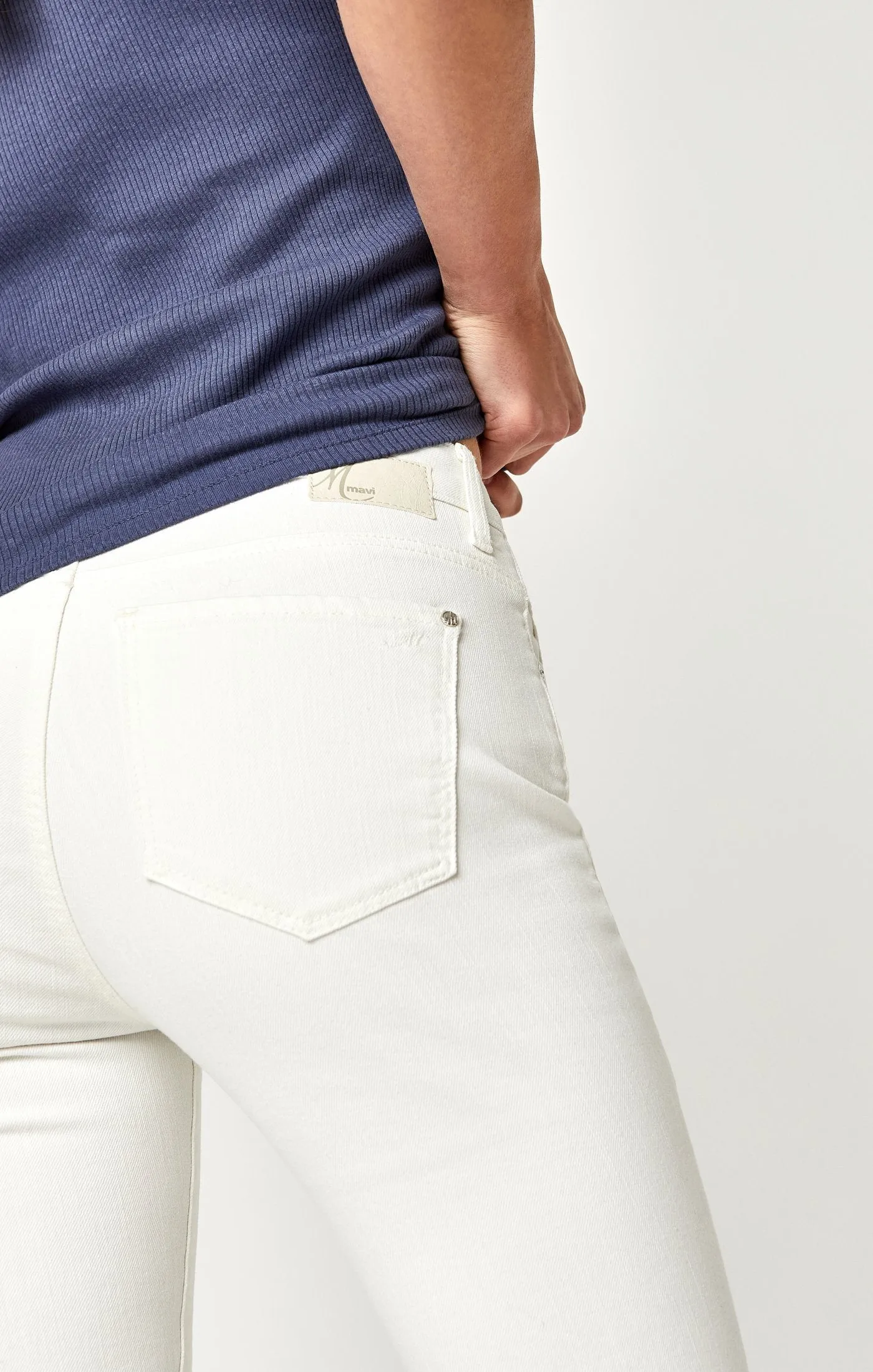 TESS SUPER SKINNY IN WHITE FRINGE VINTAGE