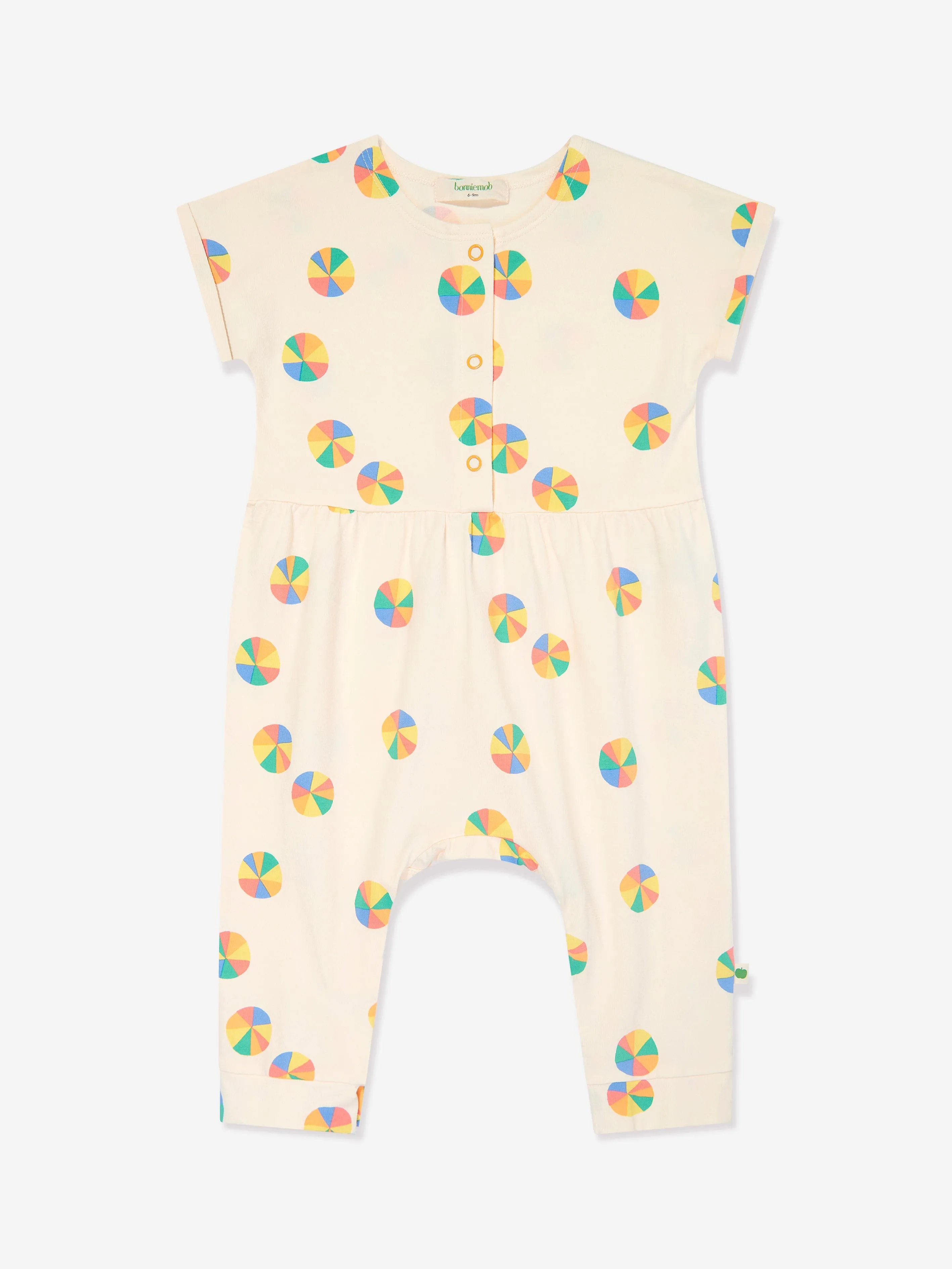 The Bonnie Mob Baby Girls Cabin Parasol Jumpsuit in Ivory