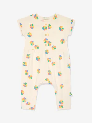 The Bonnie Mob Baby Girls Cabin Parasol Jumpsuit in Ivory