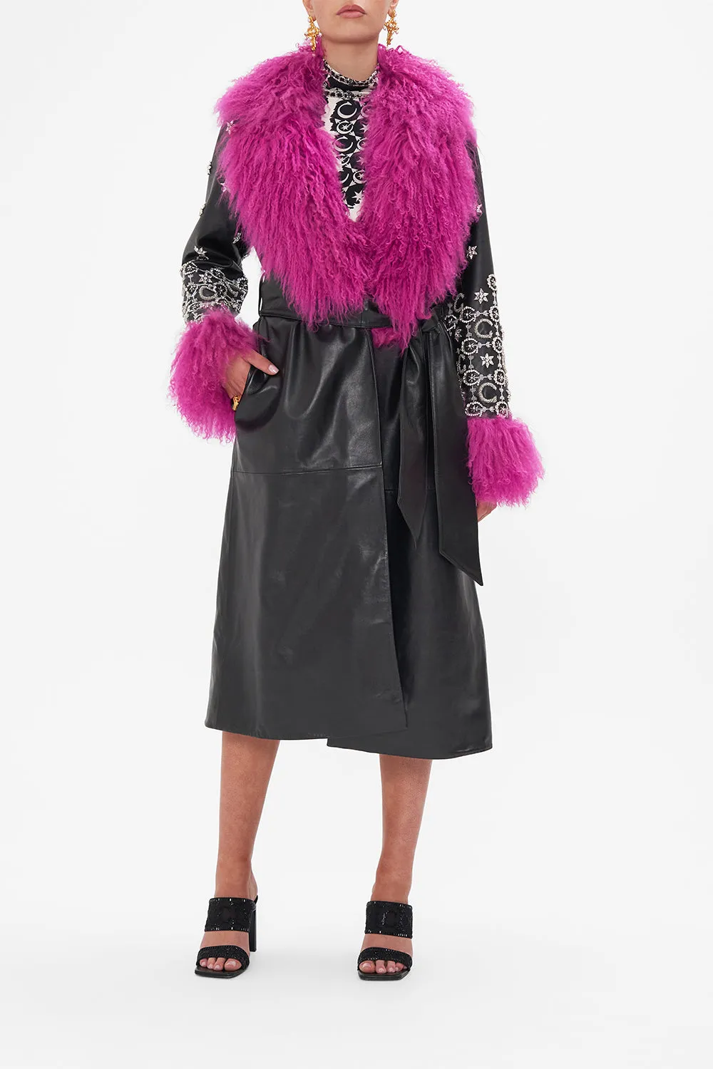 TRENCH WITH FRENCH CUFF FELINE FANTASY