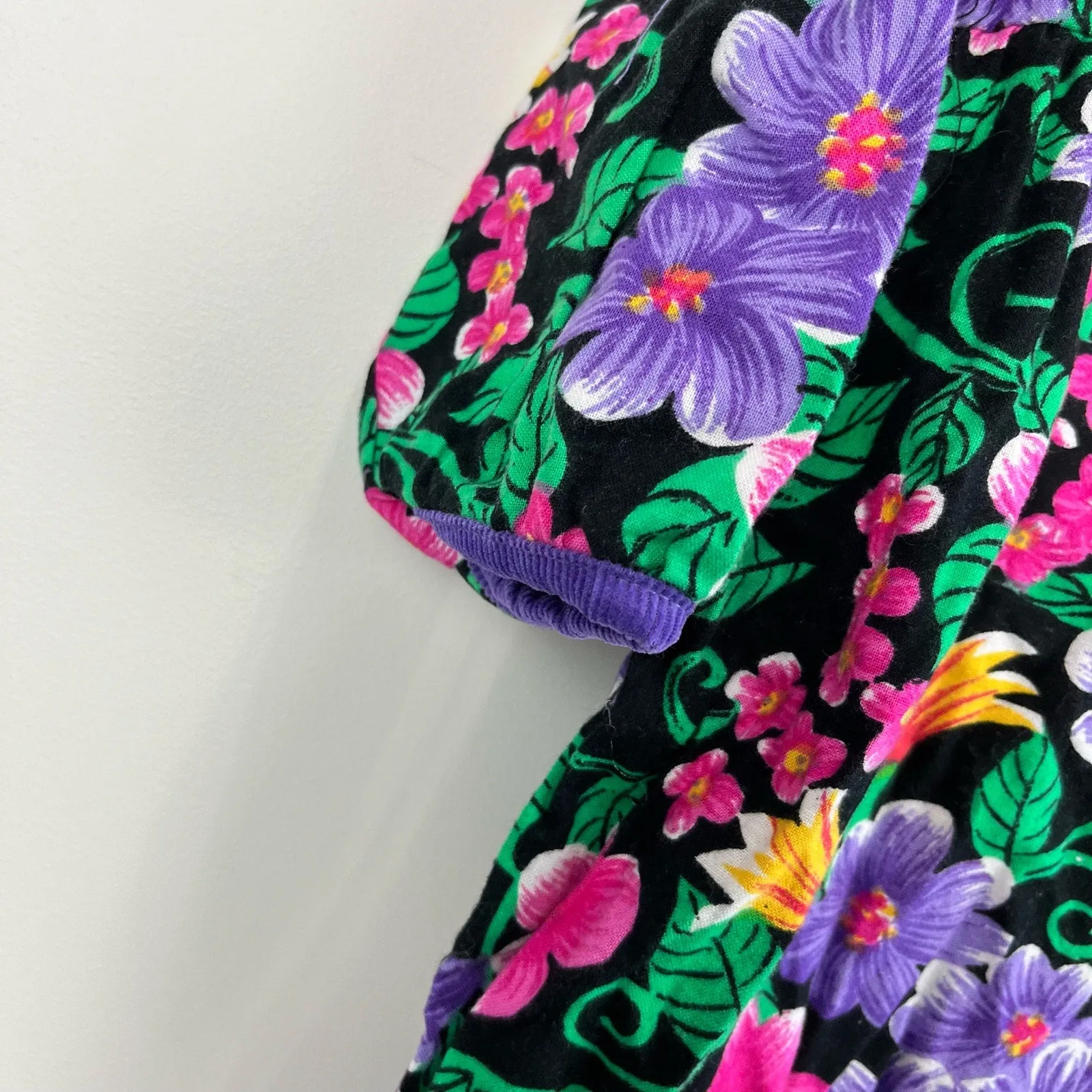 Vintage Baby Beluga New York Floral Jumpsuit & Bow 18 Months NWT
