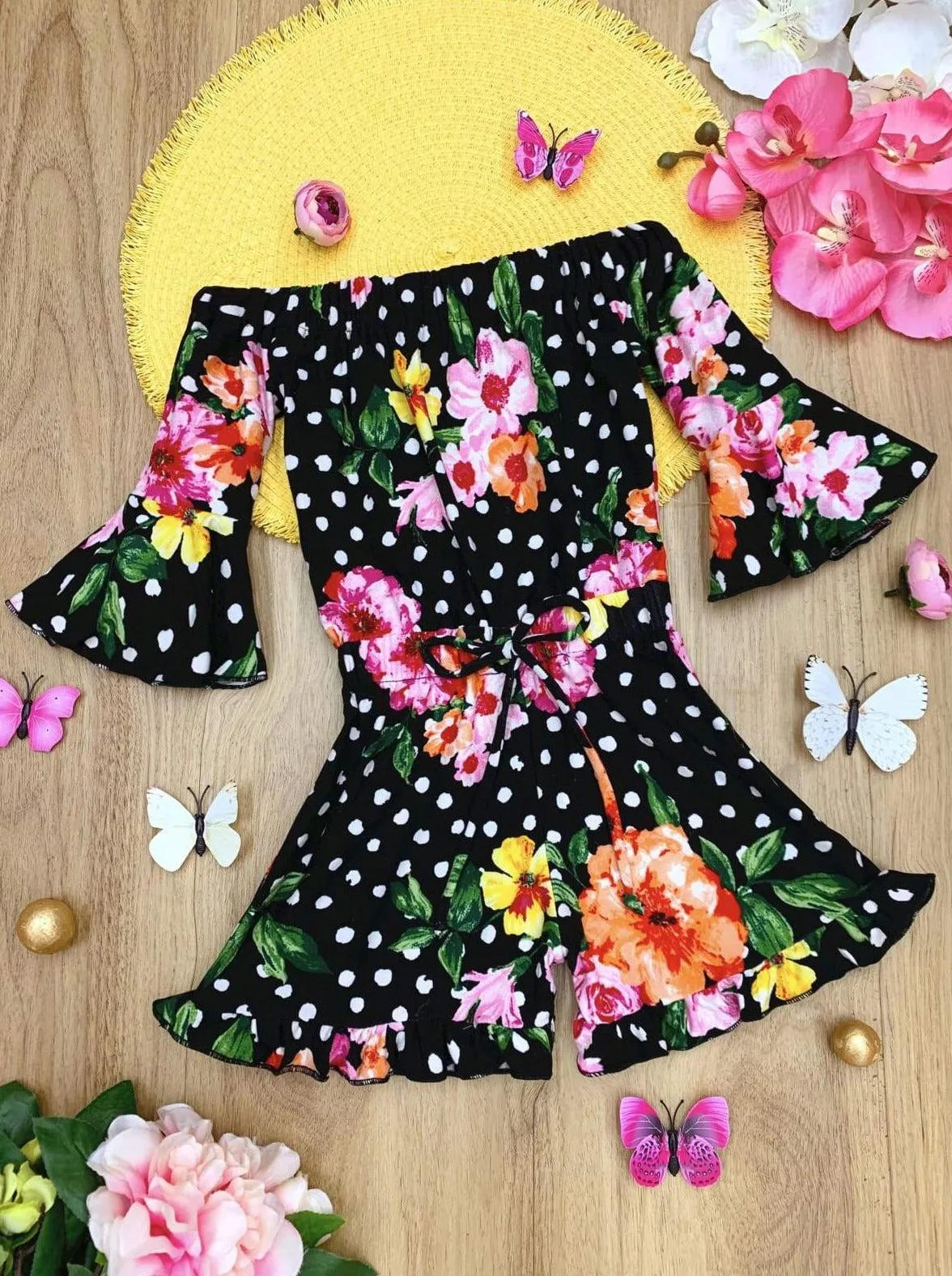 Walk With Me Ruffled Boho Drawstring Romper
