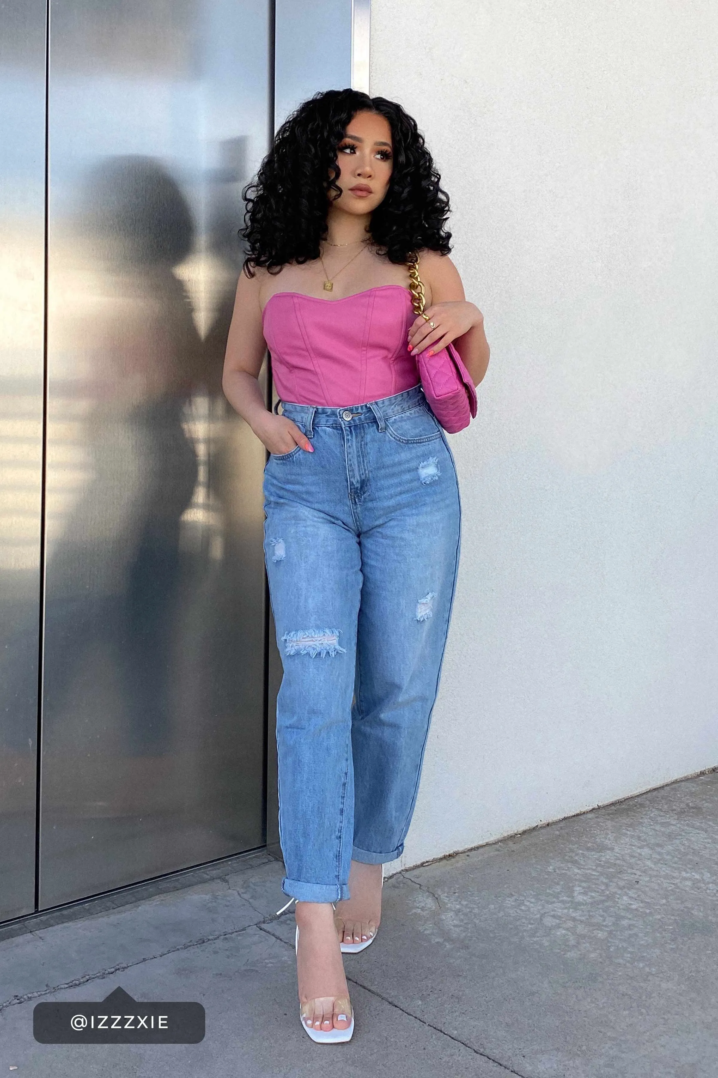 Women's Dream Balloon Fit Rolled Cuff Ankle Jeans