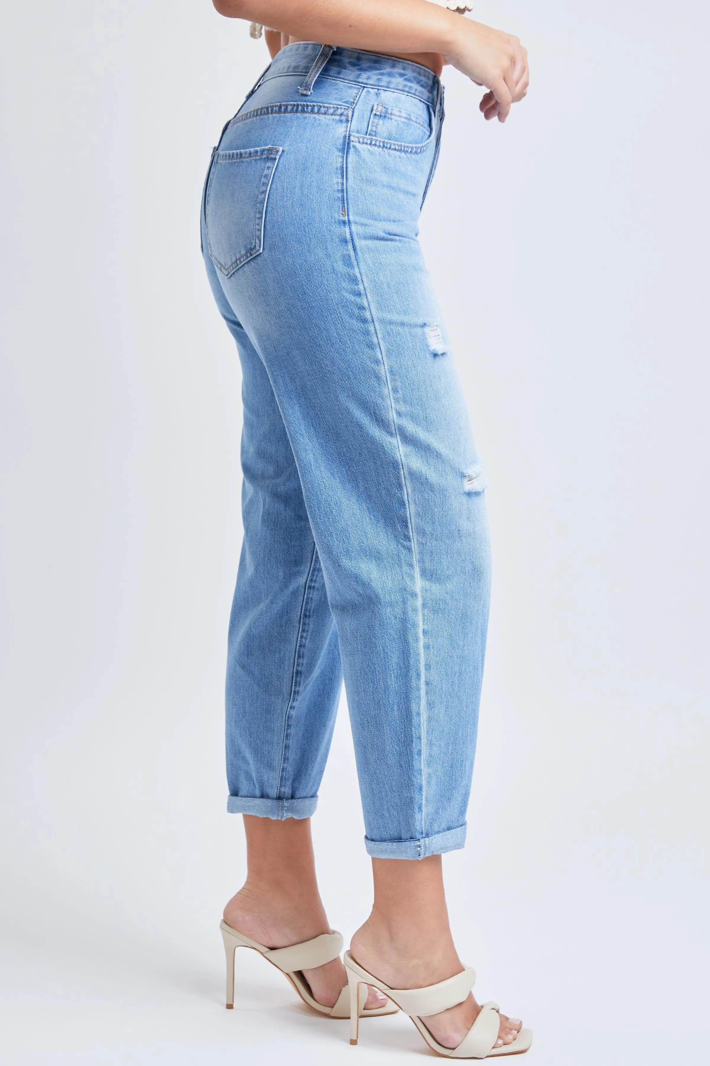Women's Dream Balloon Fit Rolled Cuff Ankle Jeans