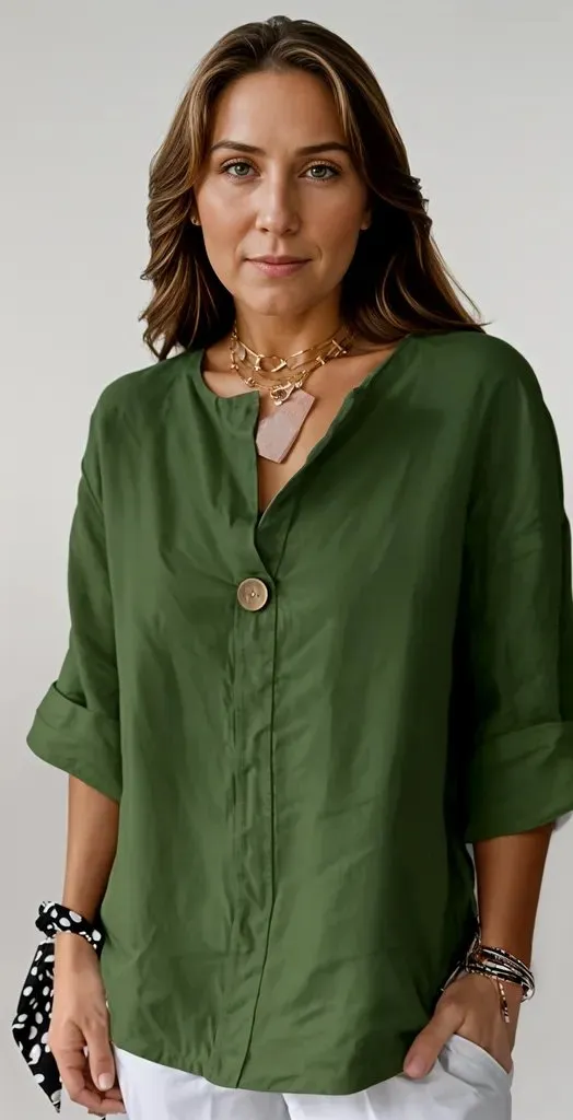 Yolanthe | Casual V-neck Blouse