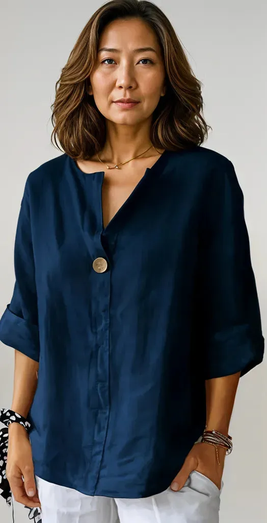 Yolanthe | Casual V-neck Blouse